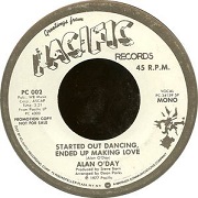 Started Out Dancing, Ended Up Making Love by Alan O'Day